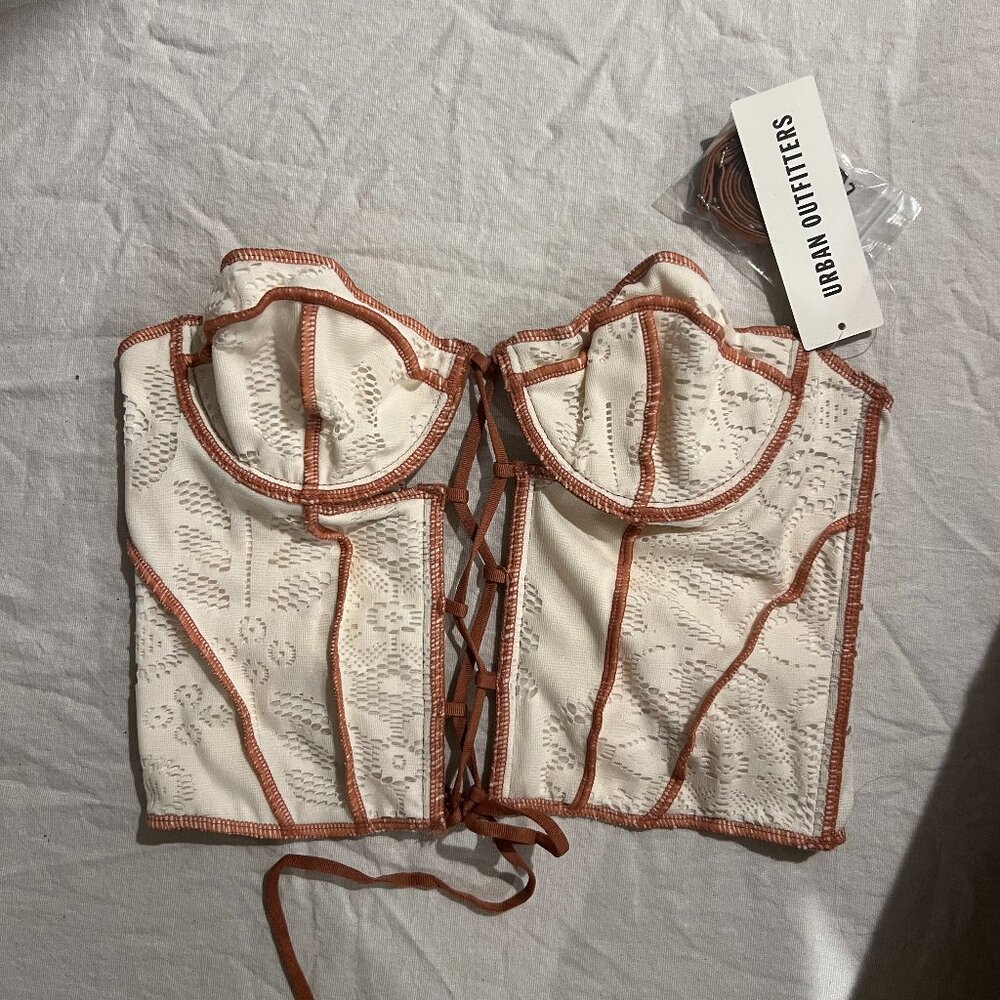 Out from Under Urban Outfitters (UO) Corset with Contrast Stitching